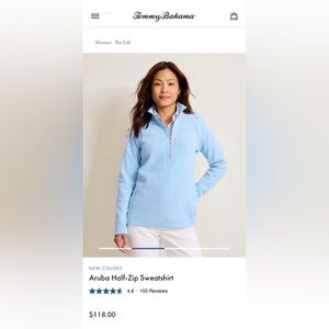 Tommy Bahama Aruba Sky Blue Pullover